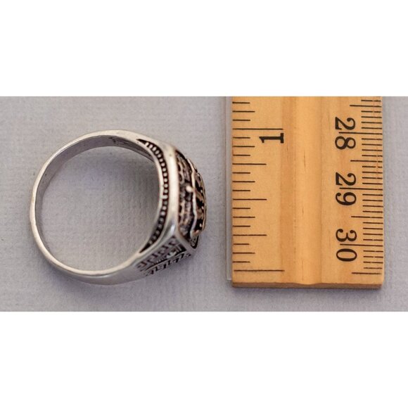 Size 14 silver queen vintage ring (C1) - Picture 3 of 3